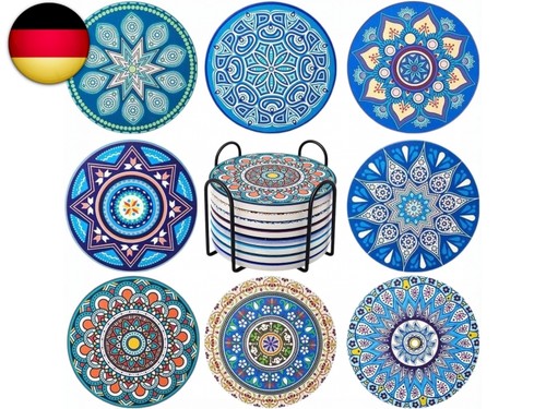 Untersetzer gläser 8er set - gläser,